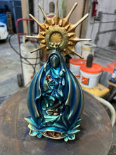 12" Blue Caridad del Cobre (Bronze )